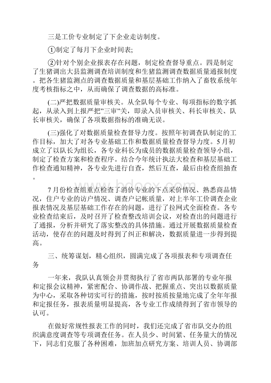 统计局个人述职报告范文4篇.docx_第3页