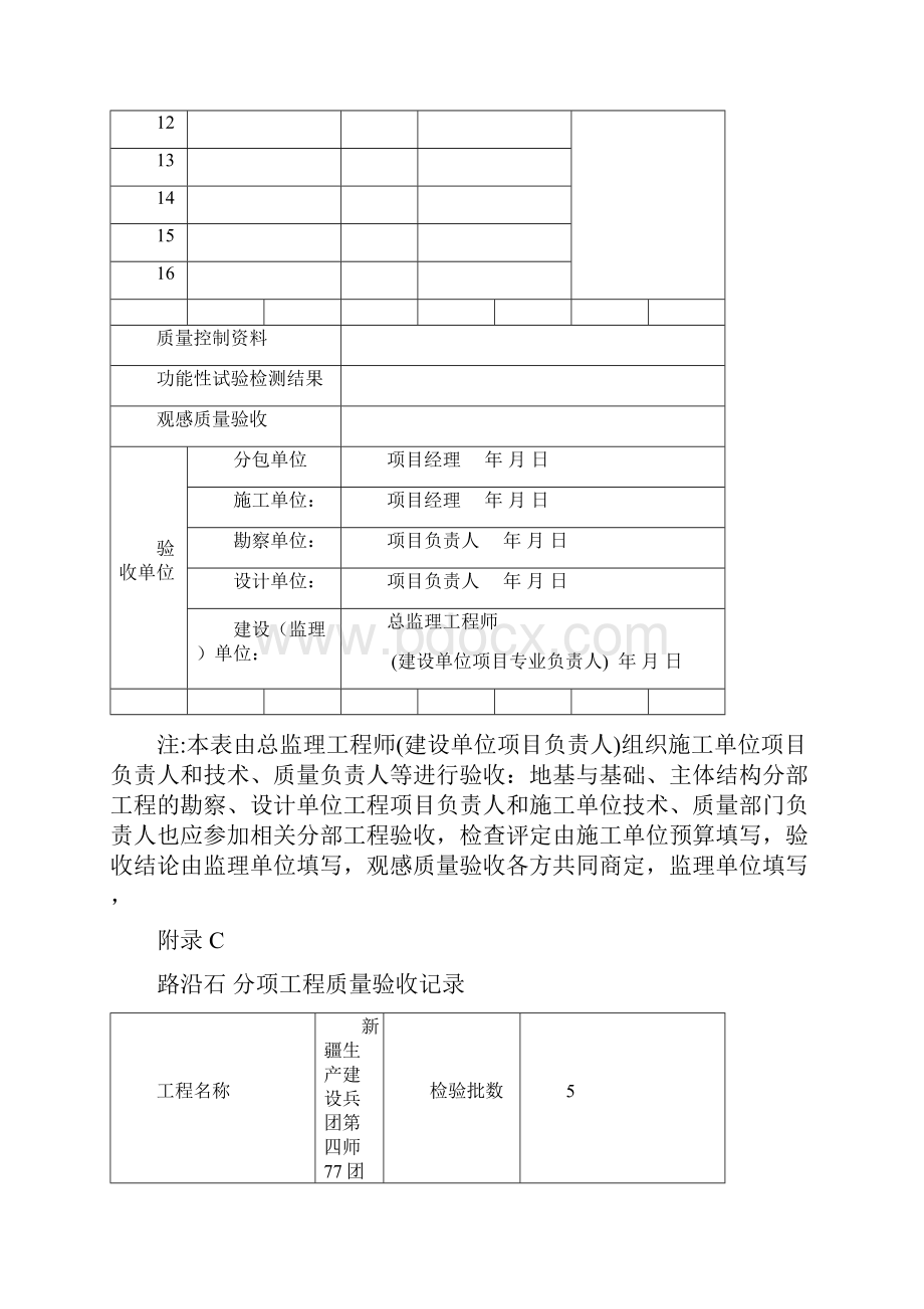 附属构筑物分部子分部工程验收记录.docx_第2页