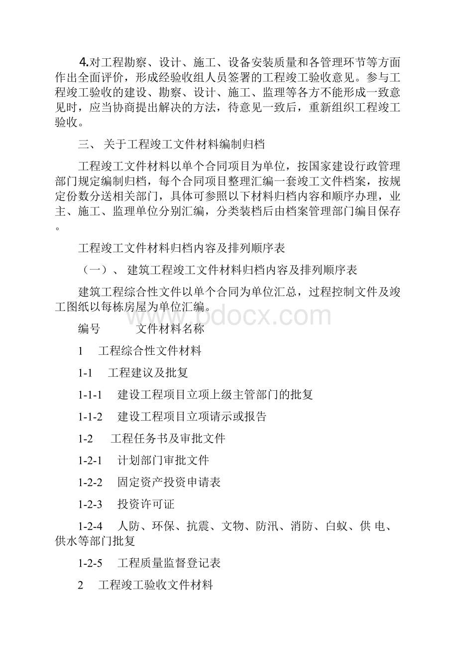 工程竣工文件材料归档内容及排列顺序.docx_第2页