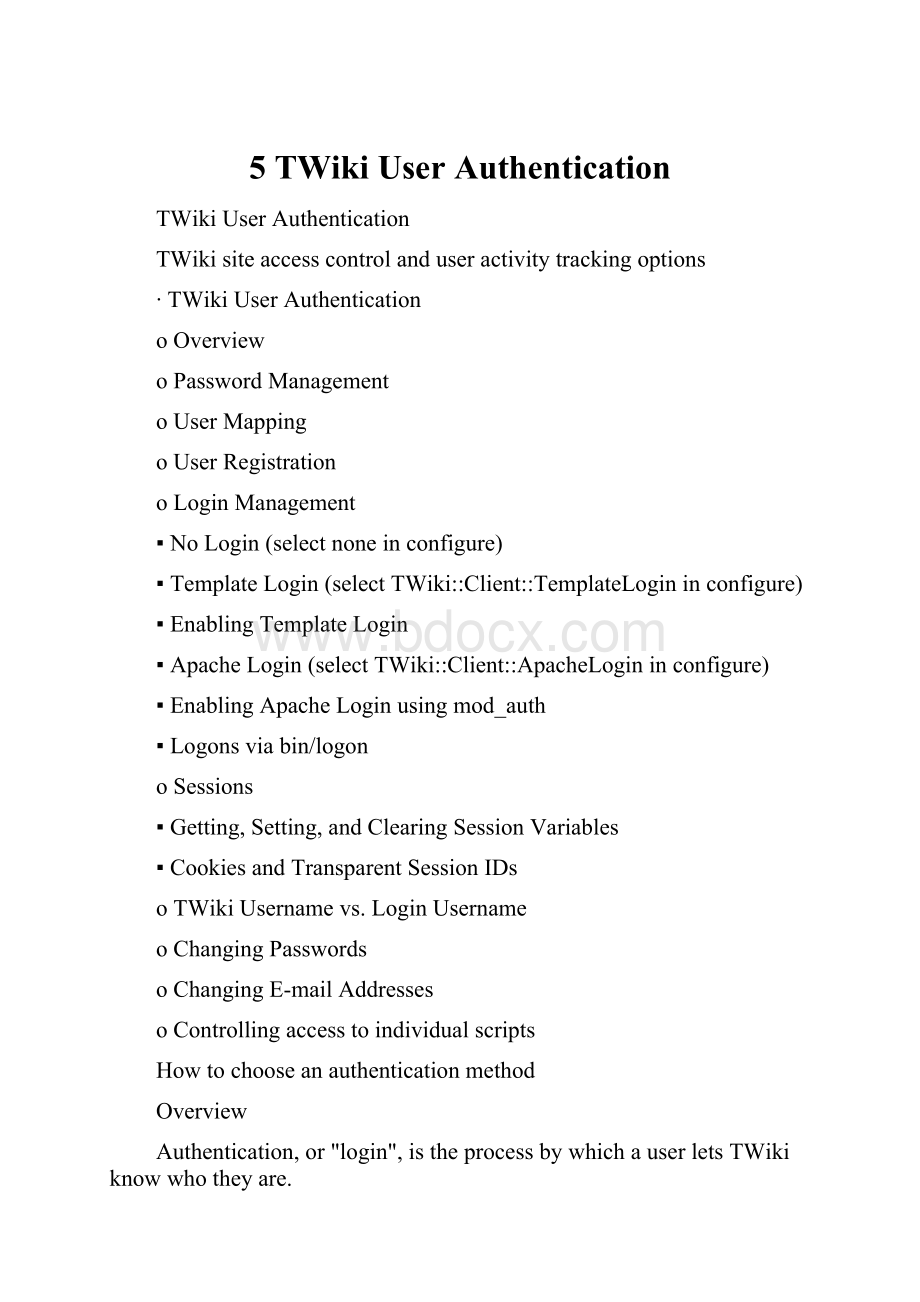 5 TWiki User Authentication.docx