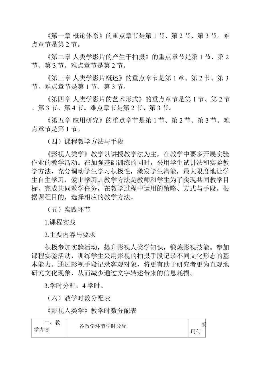 影视人类学课程教学大纲doc.docx_第2页