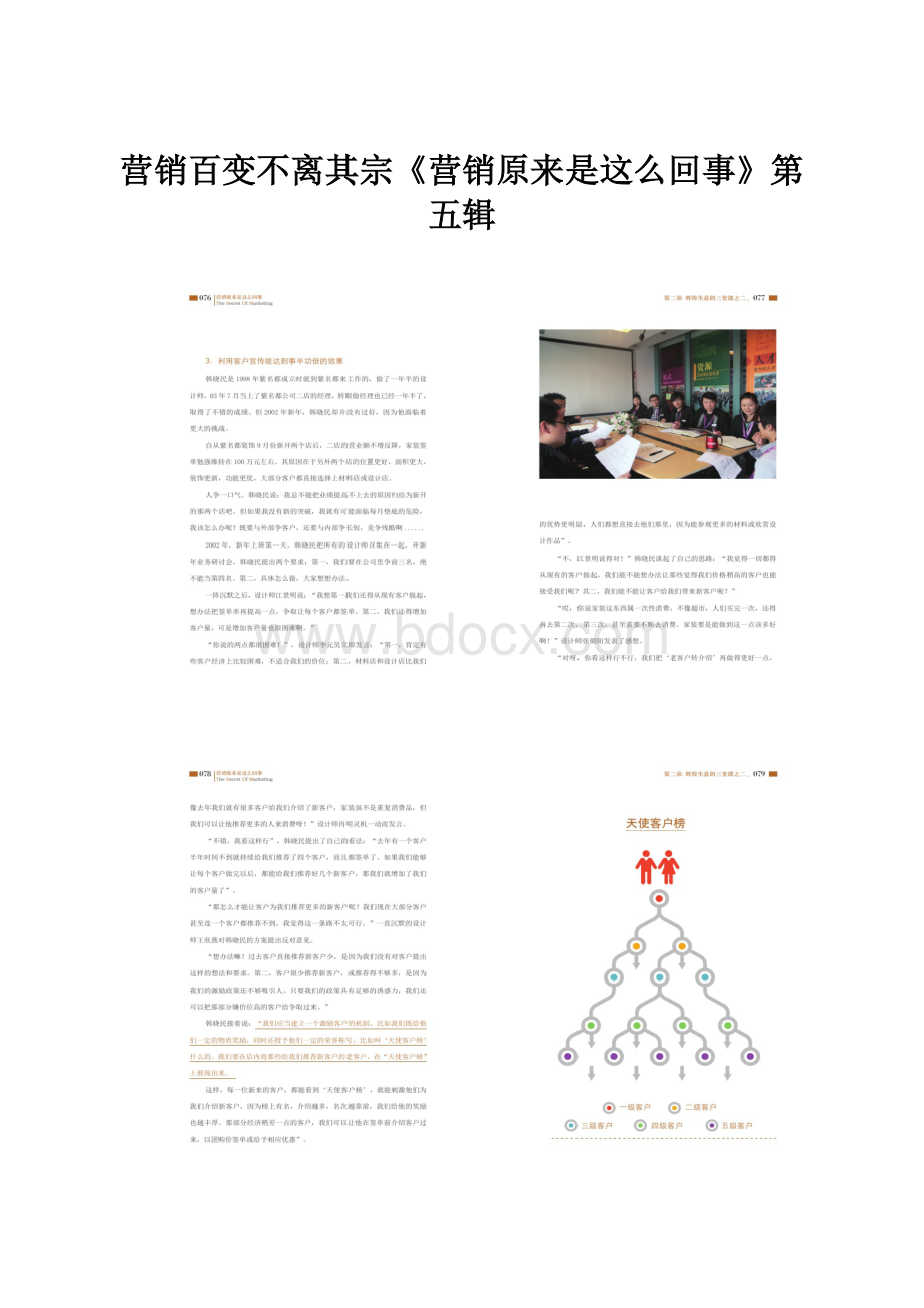 营销百变不离其宗《营销原来是这么回事》第五辑.docx