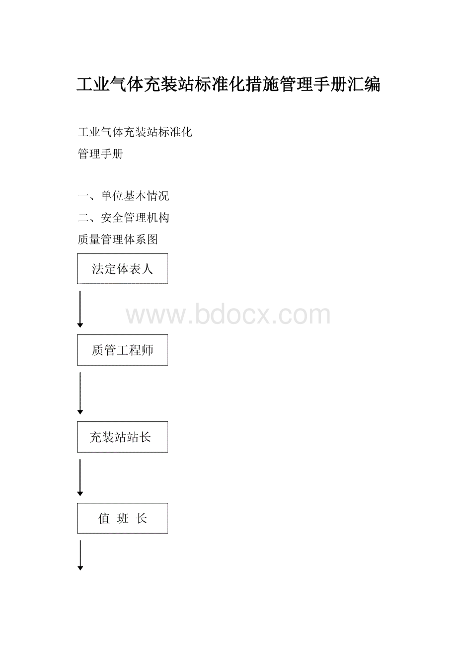 工业气体充装站标准化措施管理手册汇编.docx