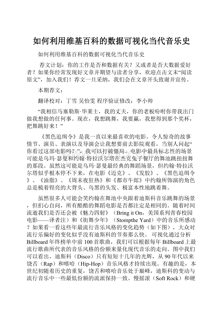 如何利用维基百科的数据可视化当代音乐史.docx_第1页