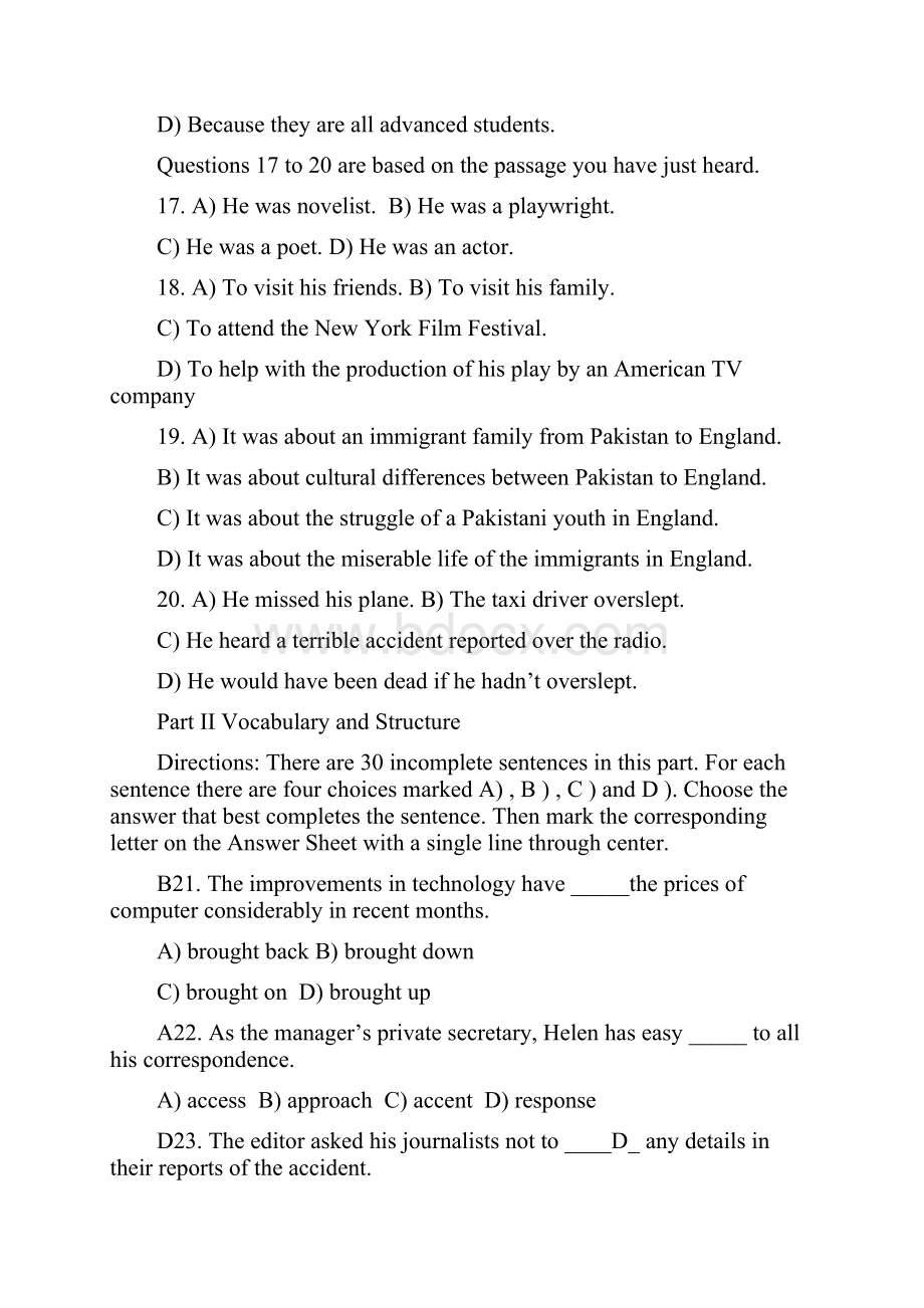 专升本英语试题及答案最新.docx_第3页