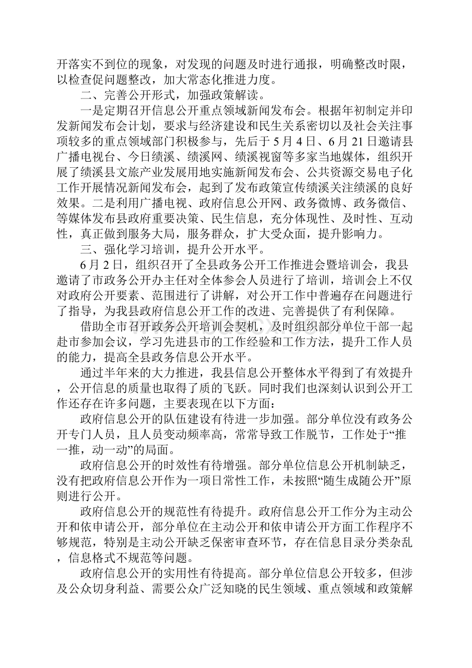 政务公开工作总结范本.docx_第2页