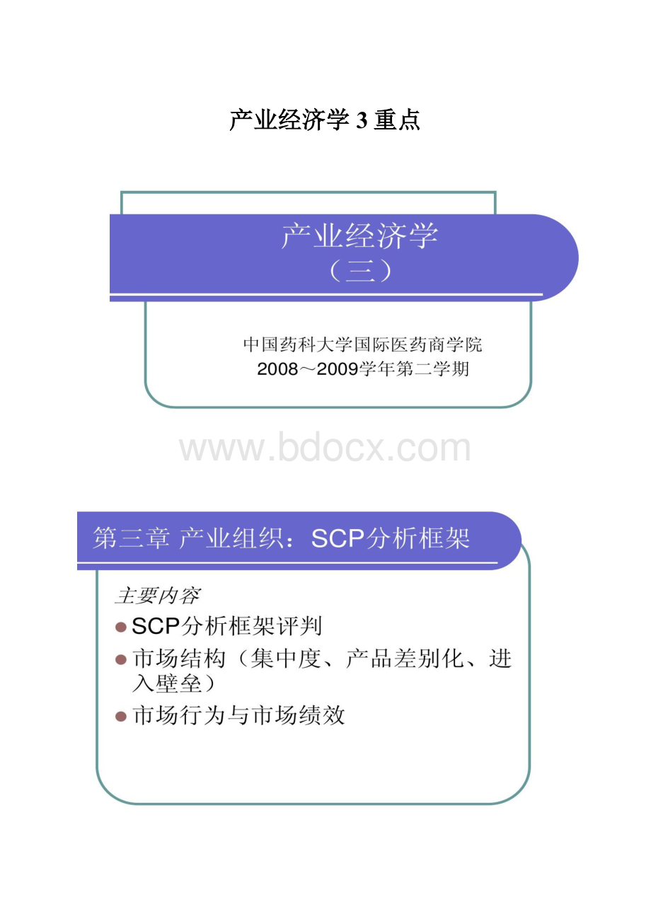 产业经济学3重点.docx