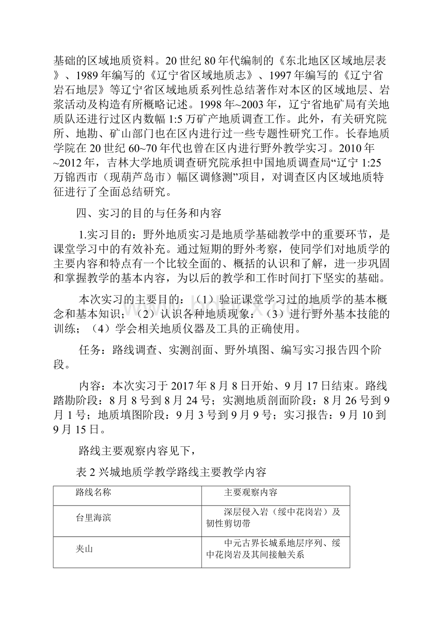 吉林大学地质学兴城实习报告2.docx_第2页