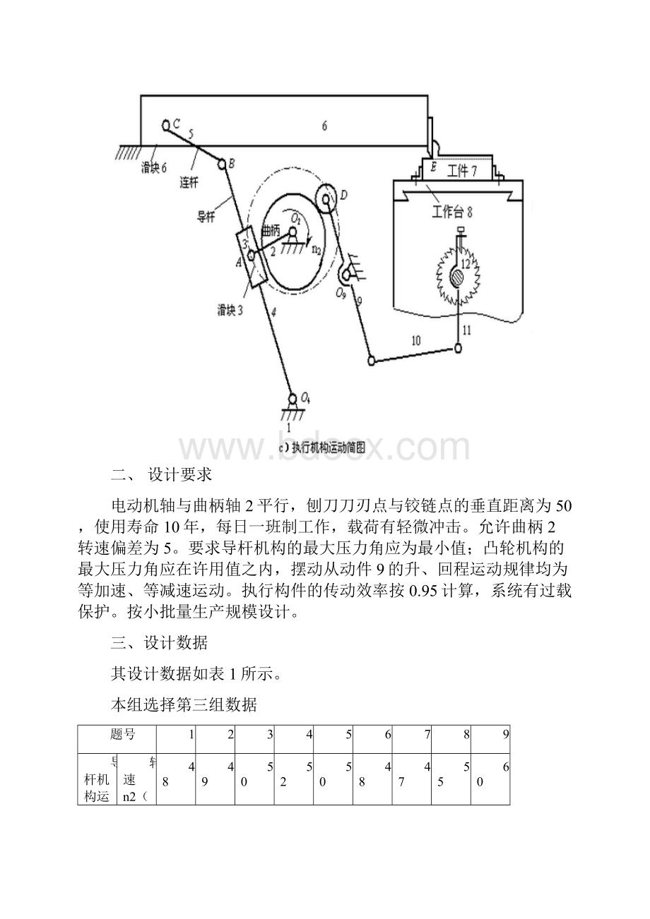 牛头刨床机械设计.docx_第3页