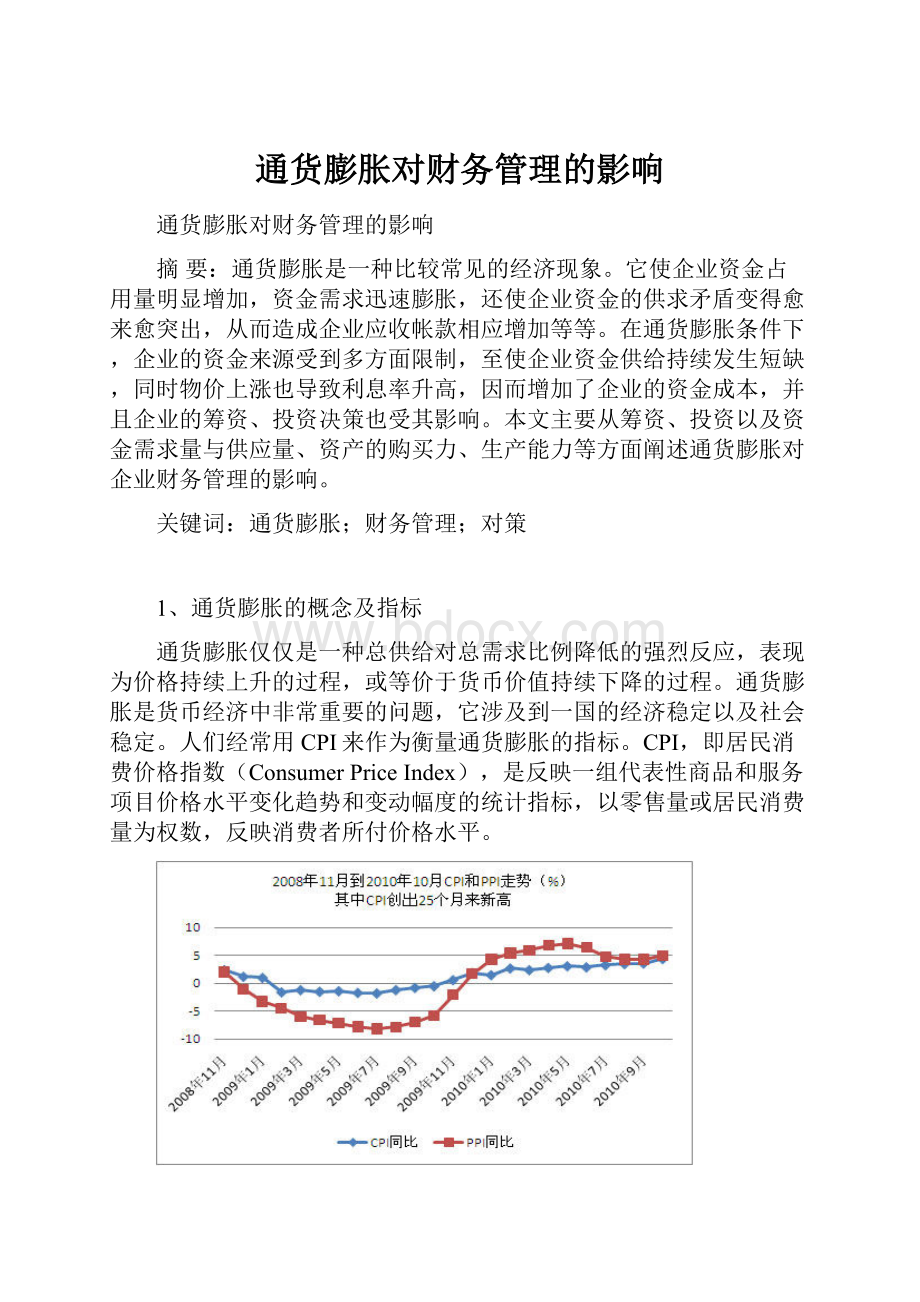 通货膨胀对财务管理的影响.docx