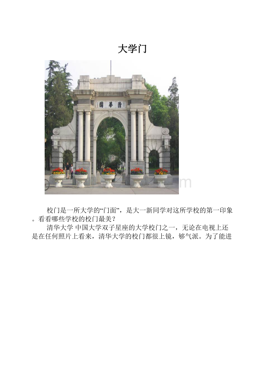 大学门.docx