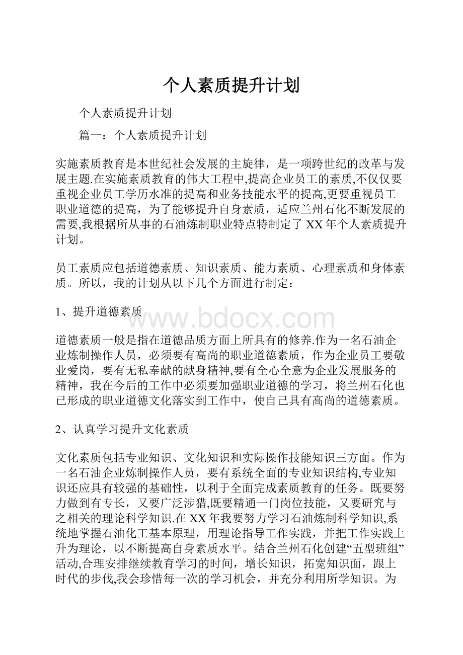 个人素质提升计划.docx