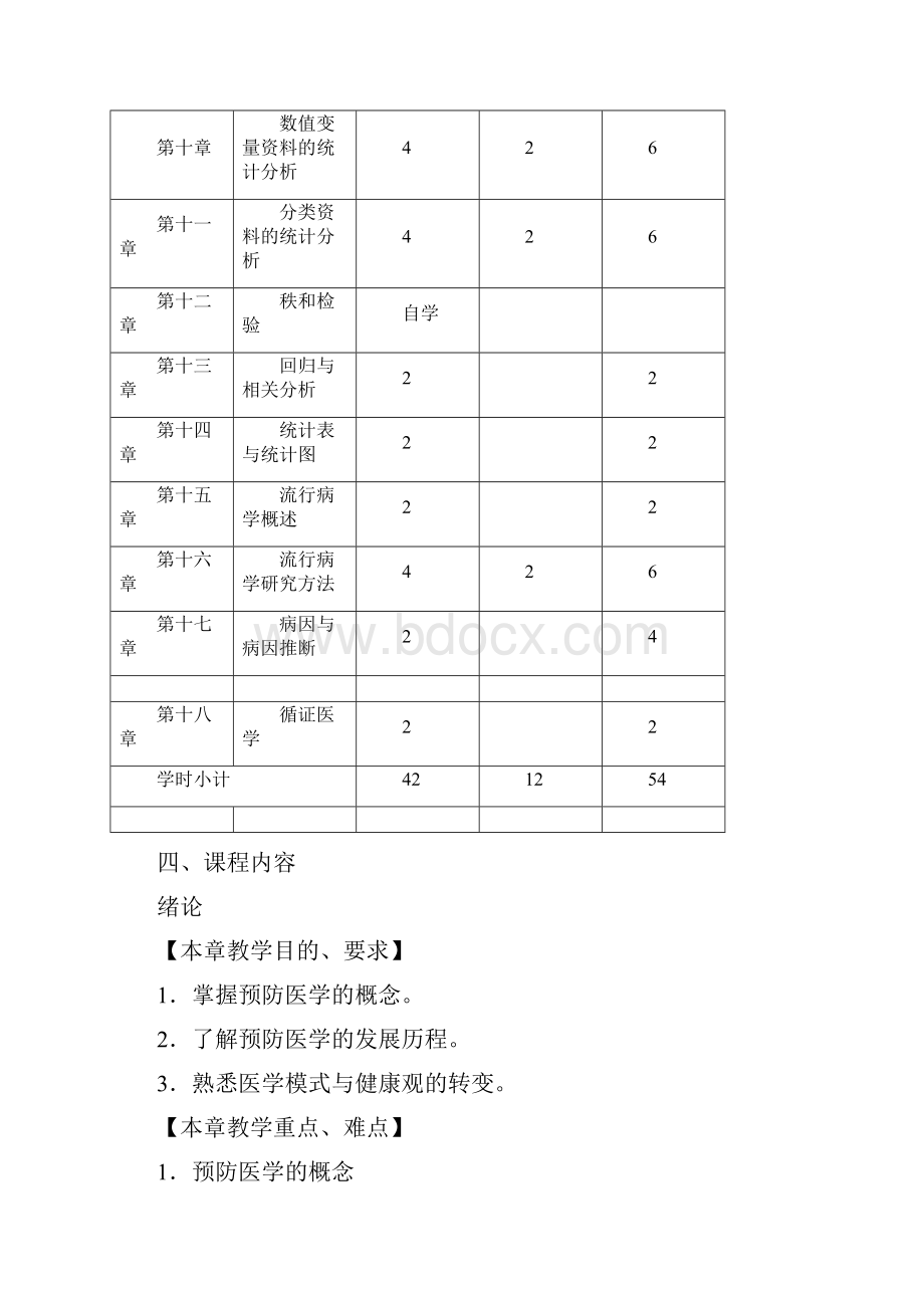 预防医学教学大纲护理本科.docx_第3页