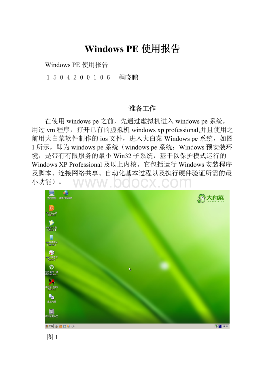 Windows PE 使用报告.docx_第1页