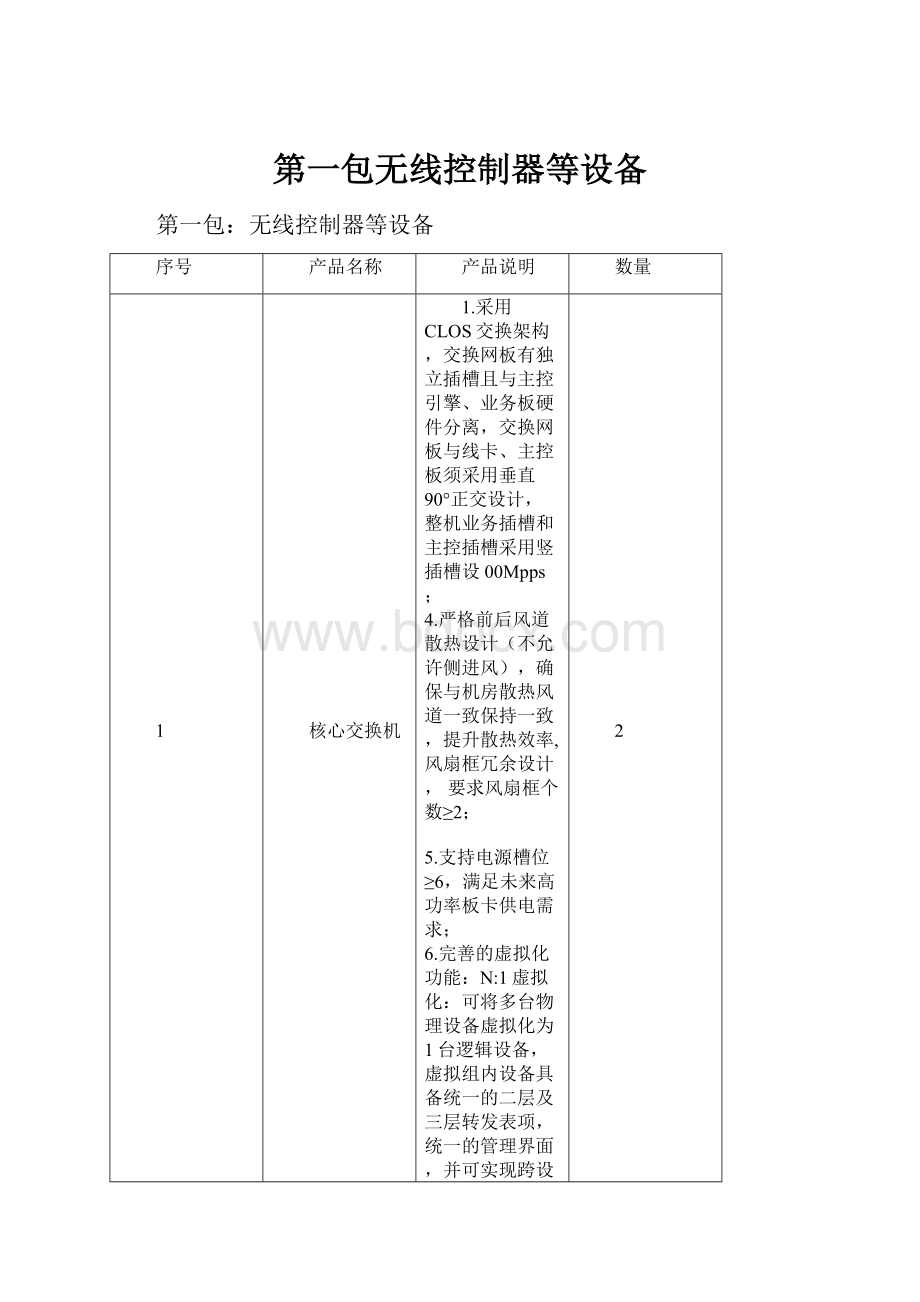 第一包无线控制器等设备.docx