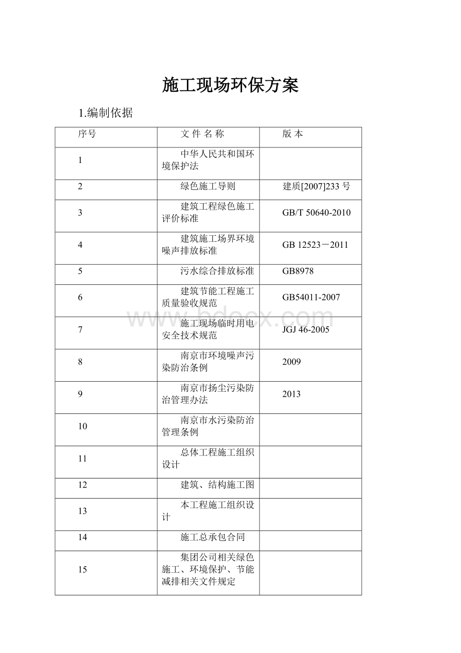 施工现场环保方案.docx_第1页