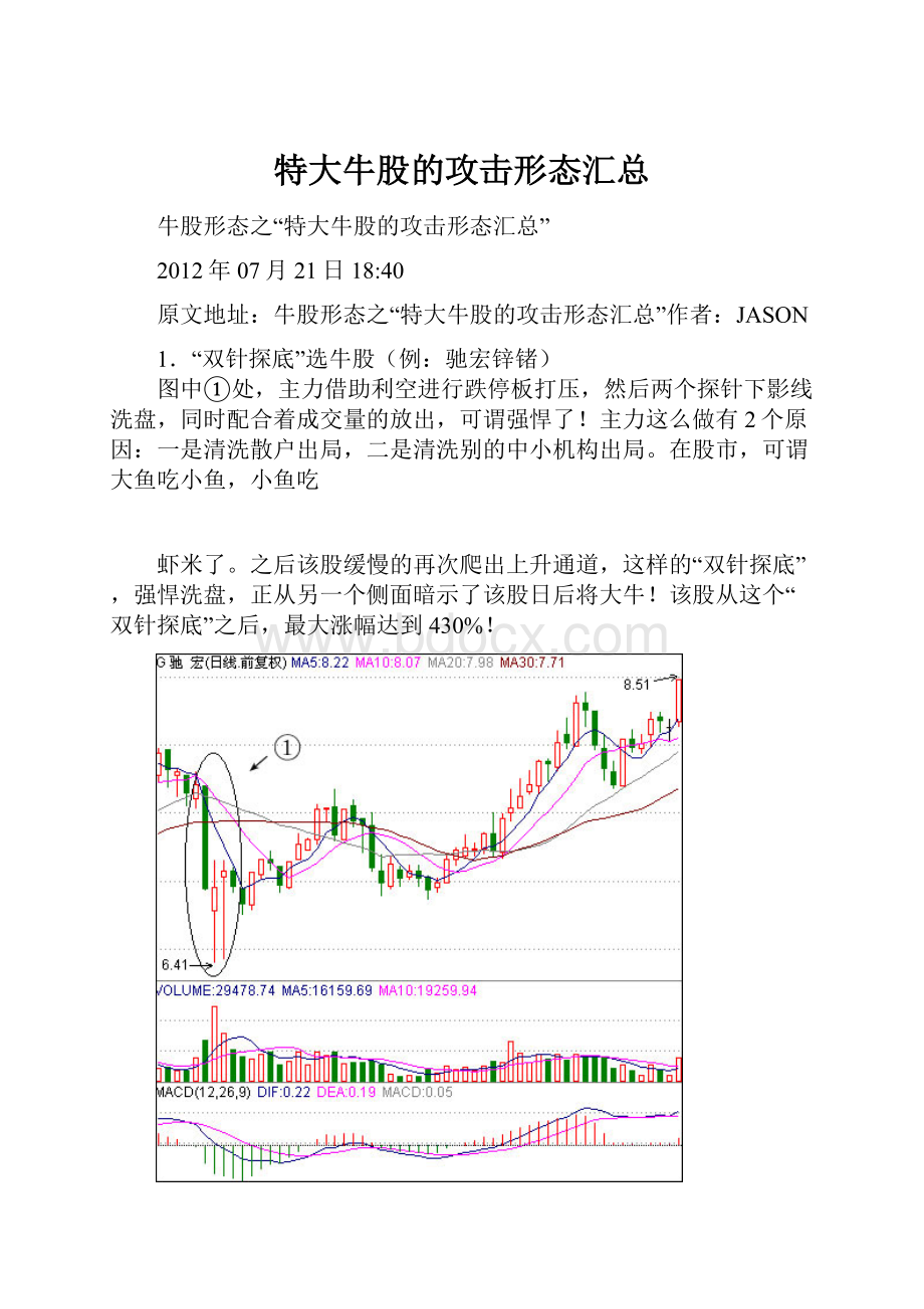 特大牛股的攻击形态汇总.docx