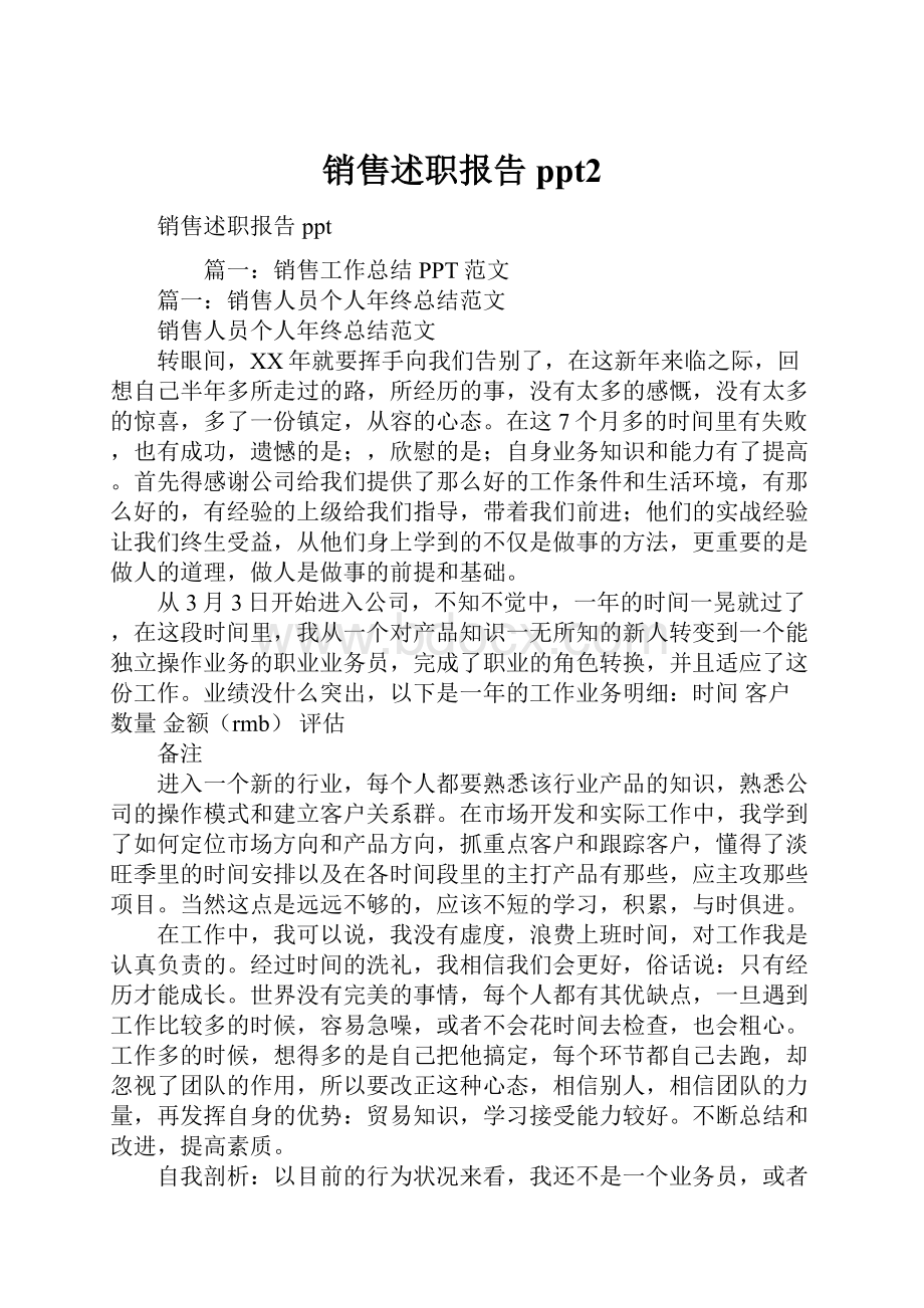 销售述职报告ppt2.docx