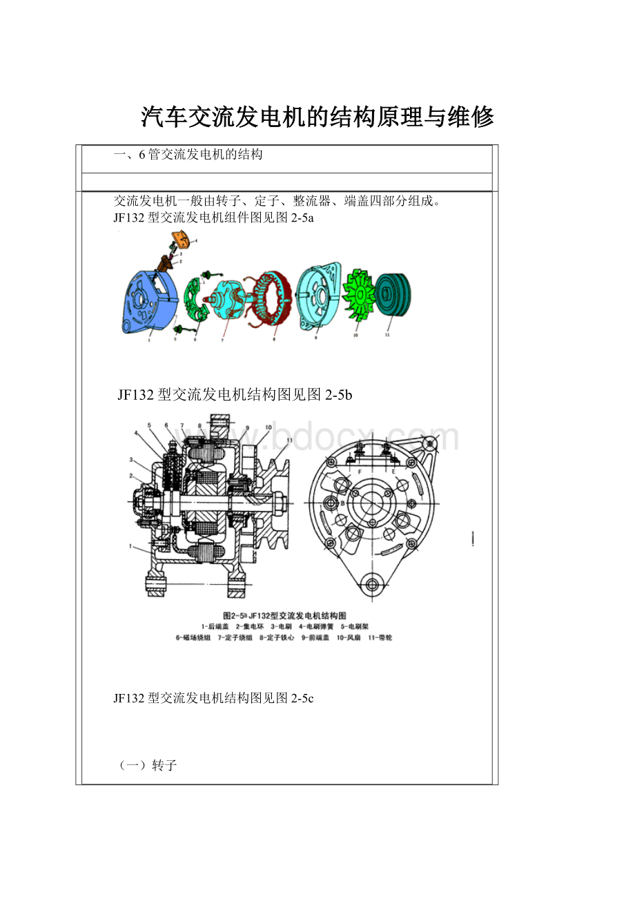 汽车交流发电机的结构原理与维修.docx