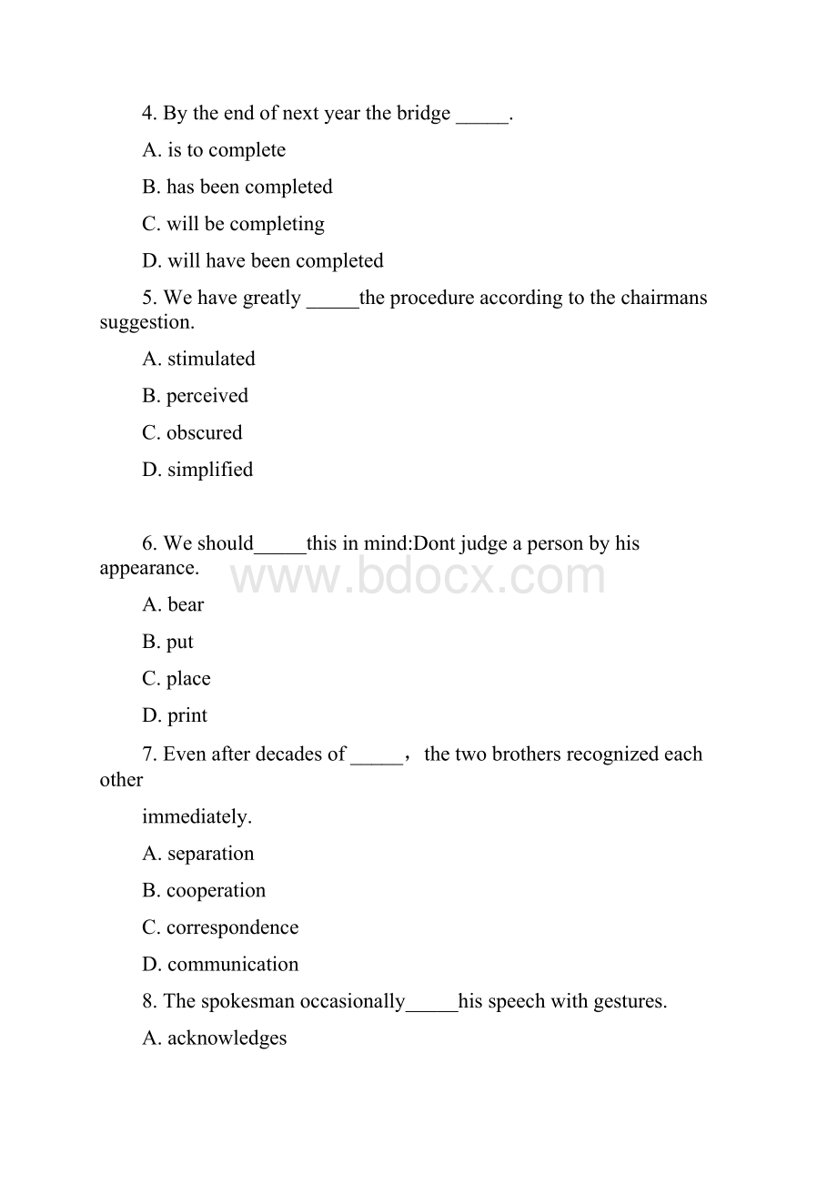 全国自考英语二真题及答案.docx_第2页