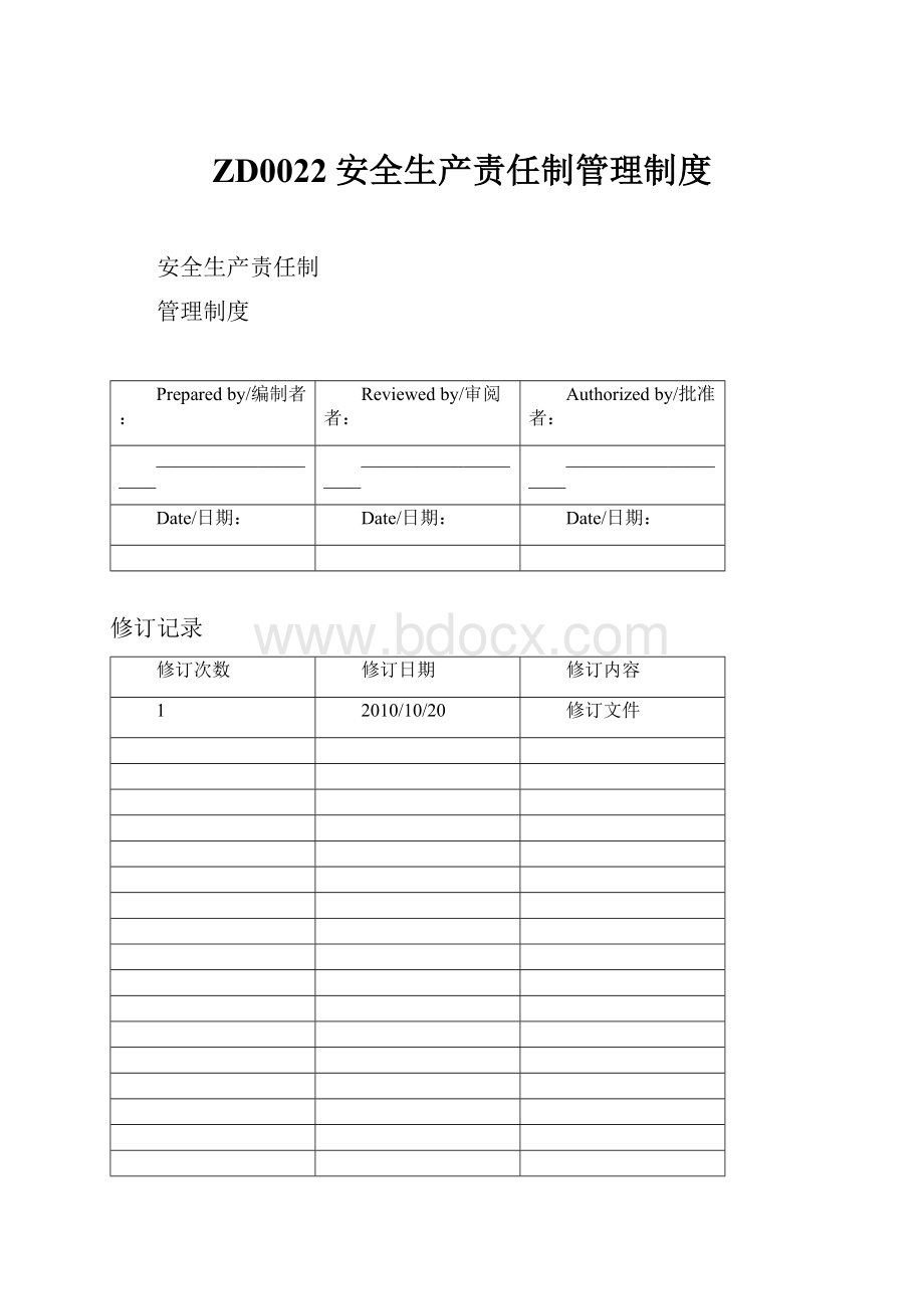 ZD0022安全生产责任制管理制度.docx_第1页