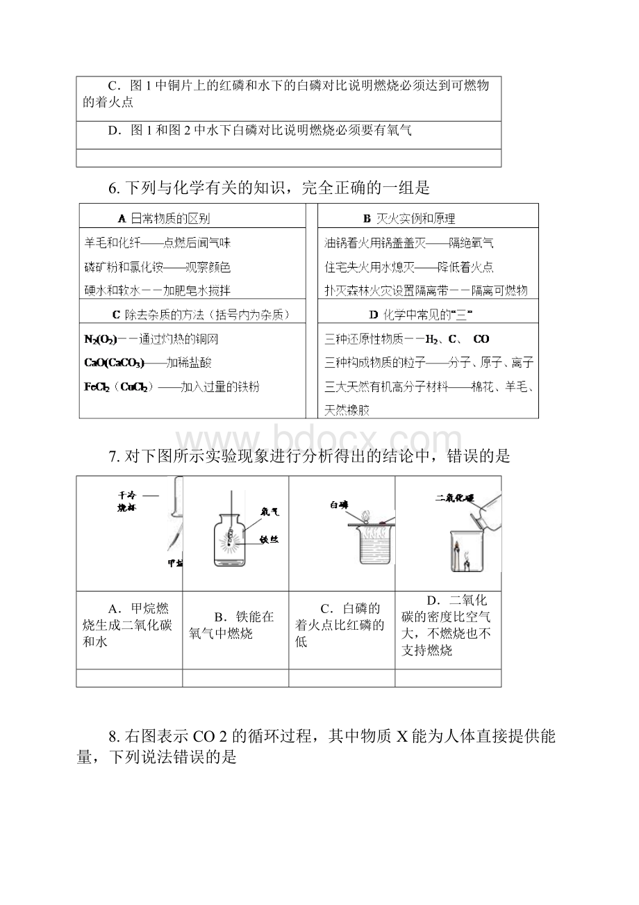 广西钦州市高新区届九年级月考化学试题附答案755207.docx_第3页