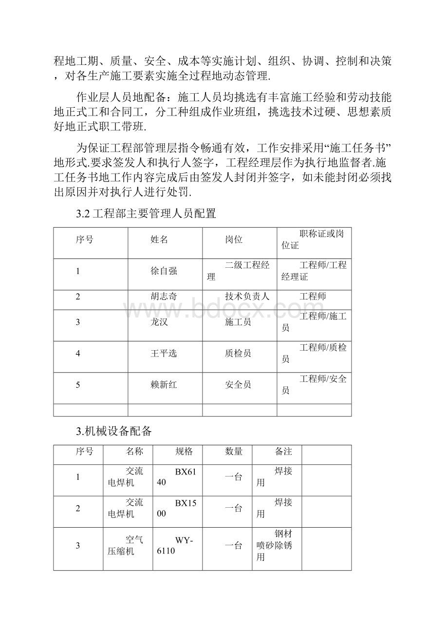 某酒店钢结构施工组织设计方案方案.docx_第3页