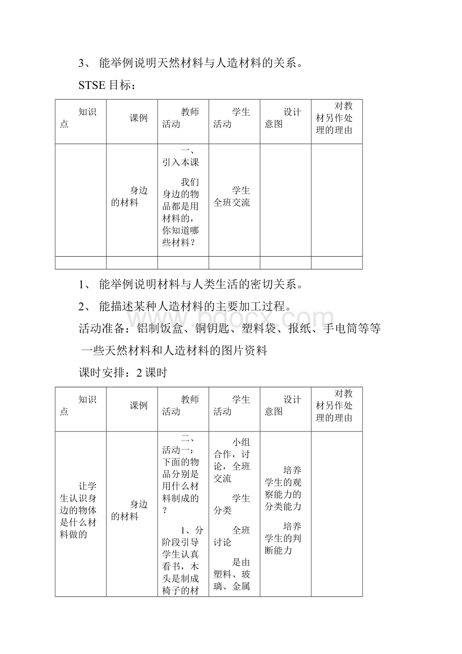 河北版小学科学三年级下册教案冀教版1.docx_第2页