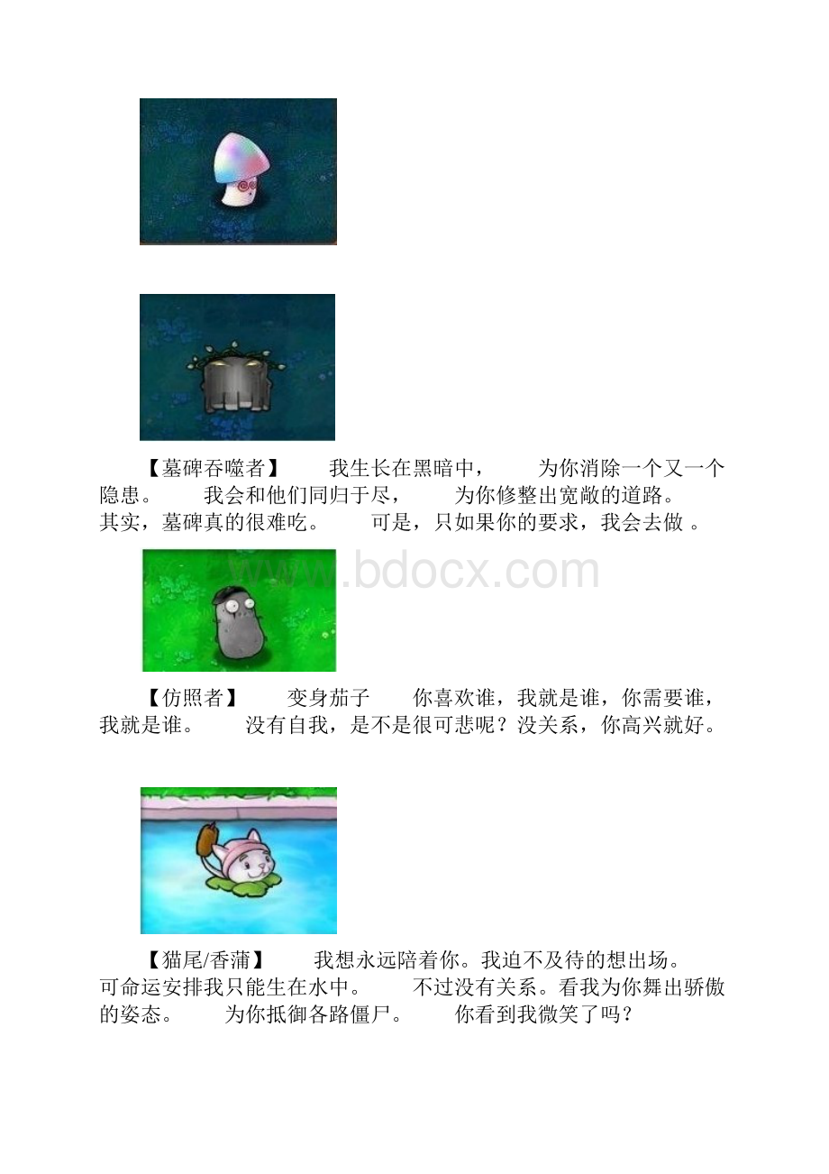 植物大战僵尸里所有角色告白.docx_第3页