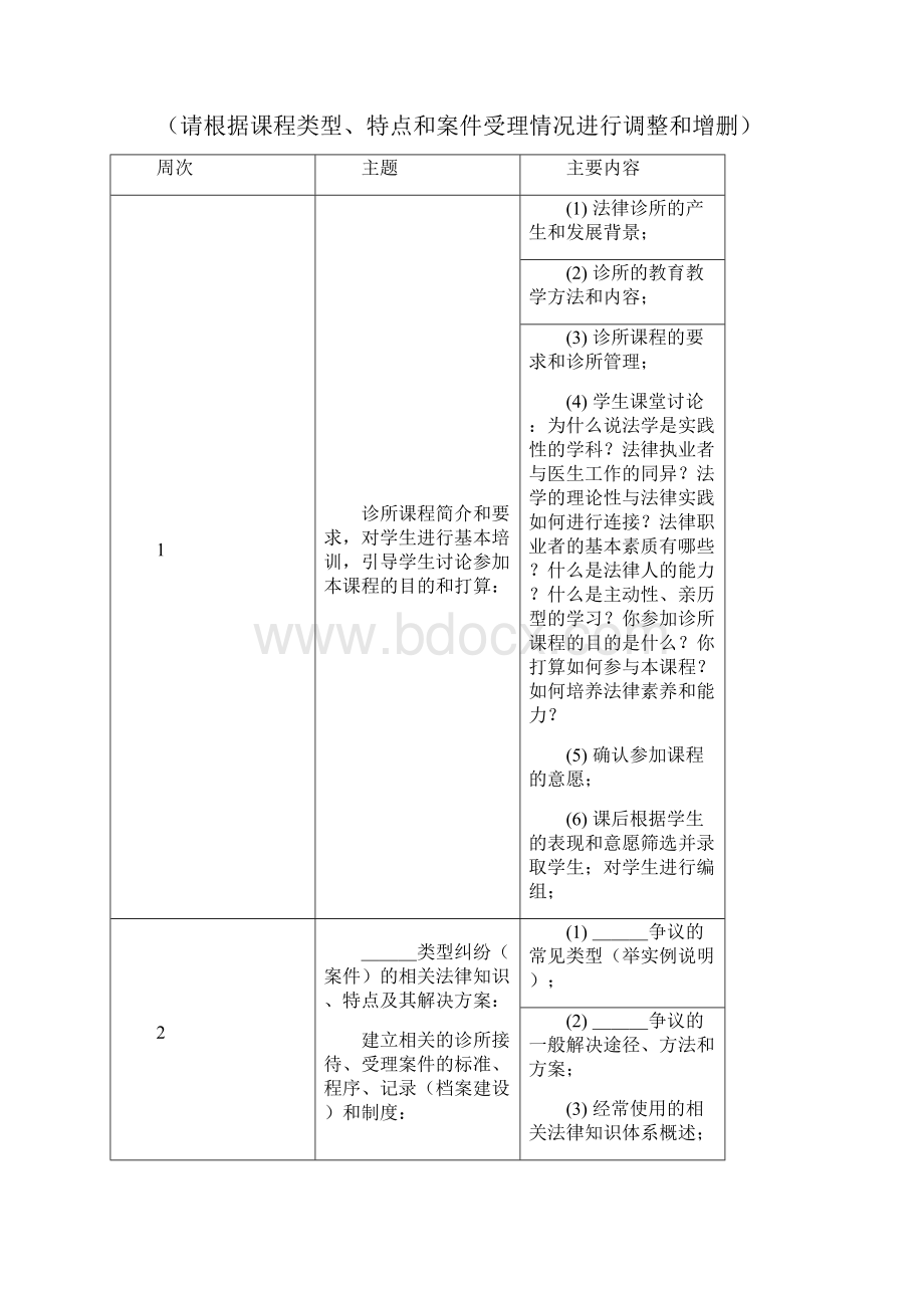 法律诊所课程教学大纲.docx_第3页