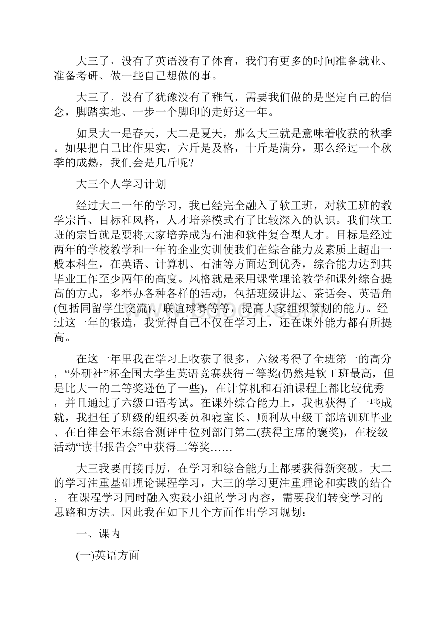 大三学生学习计划.docx_第3页