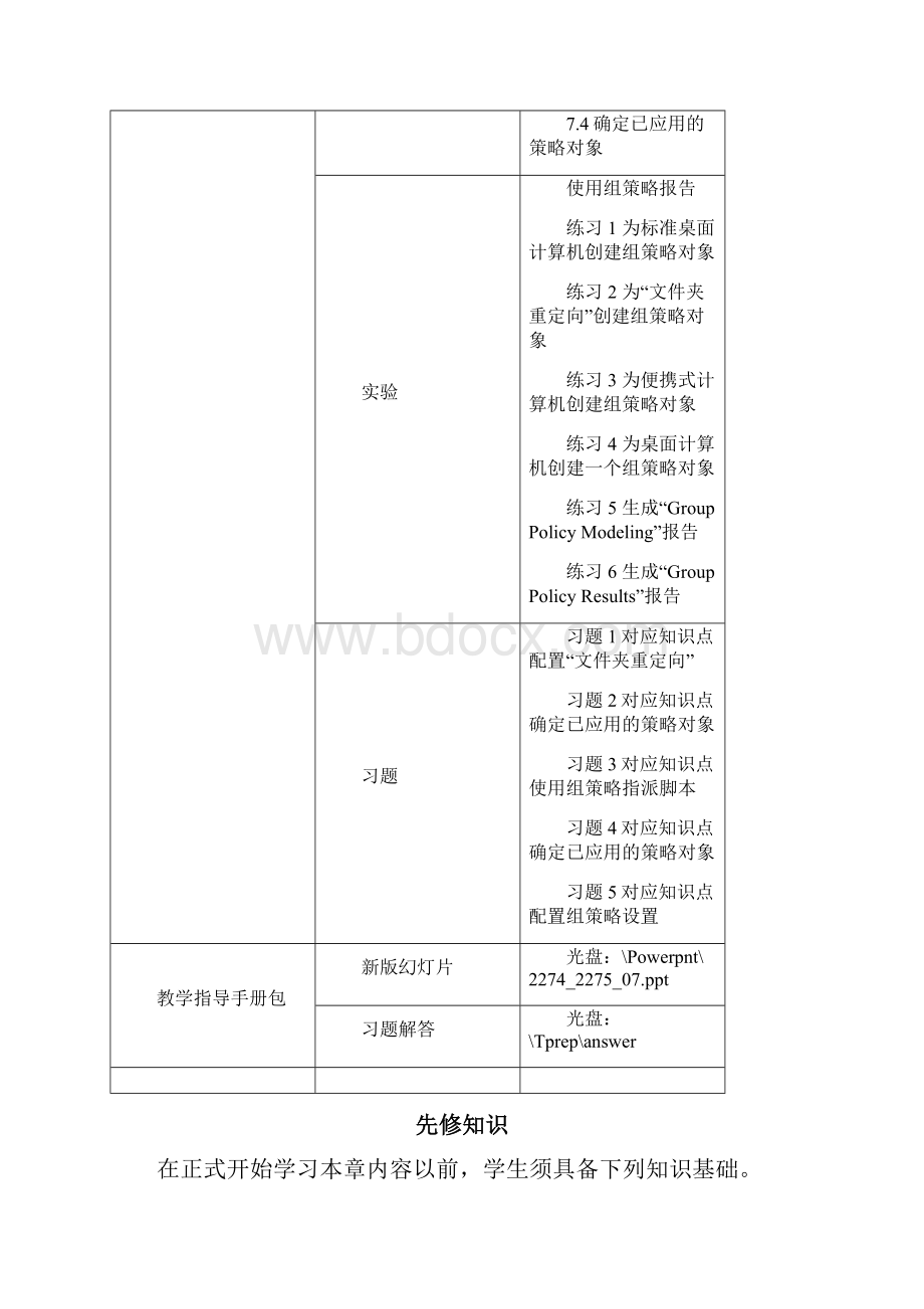 Windows 教案第7章 使用组策略管理用户环境.docx_第2页