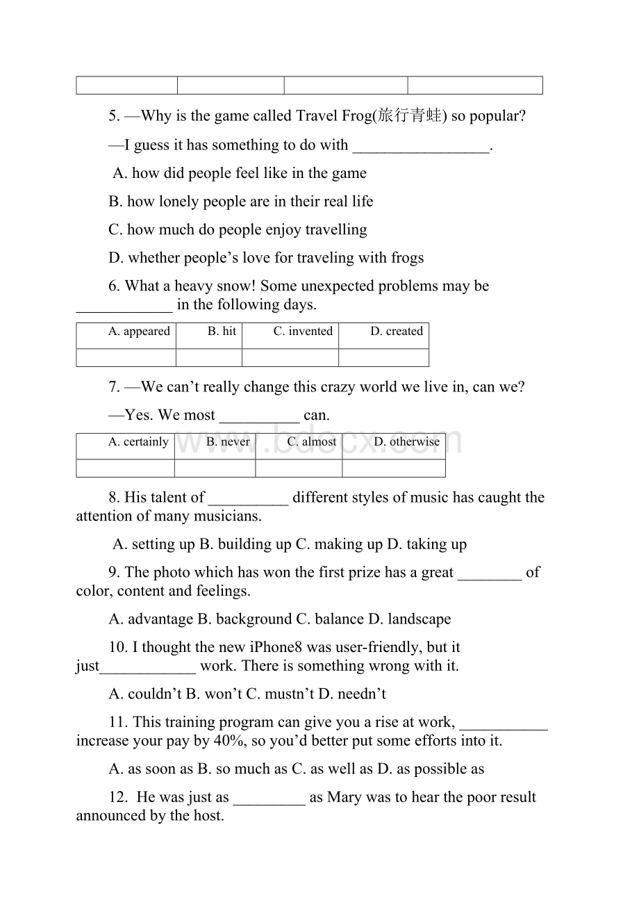 无锡市锡山区锡东片届中考英语一模试题含答案.docx_第2页