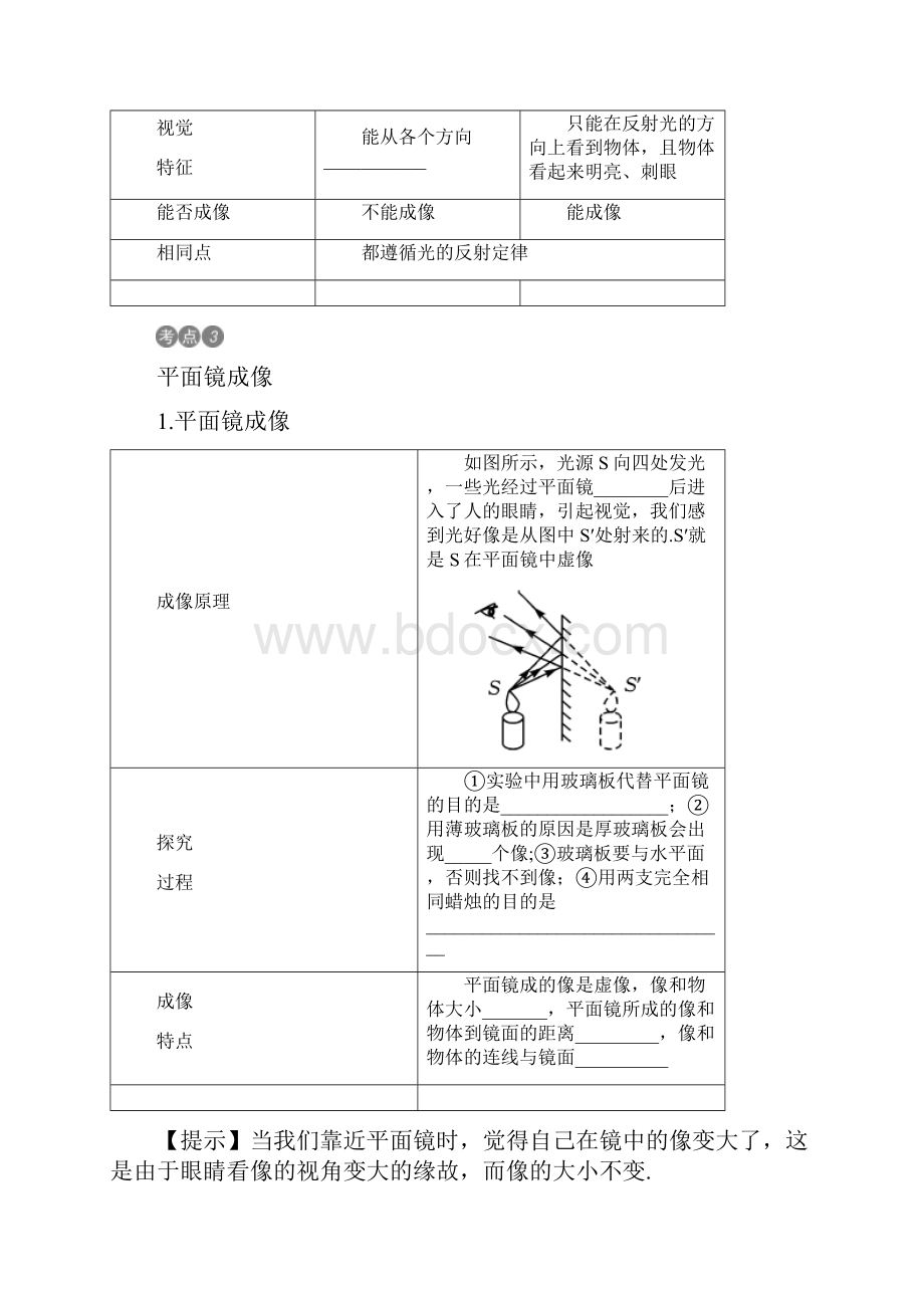 《火线100天》中考物理第2讲光现象含答案.docx_第3页