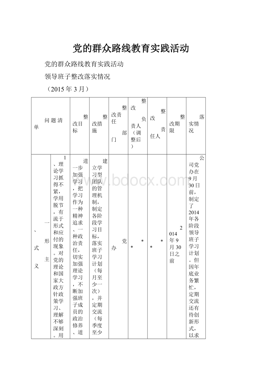 党的群众路线教育实践活动.docx