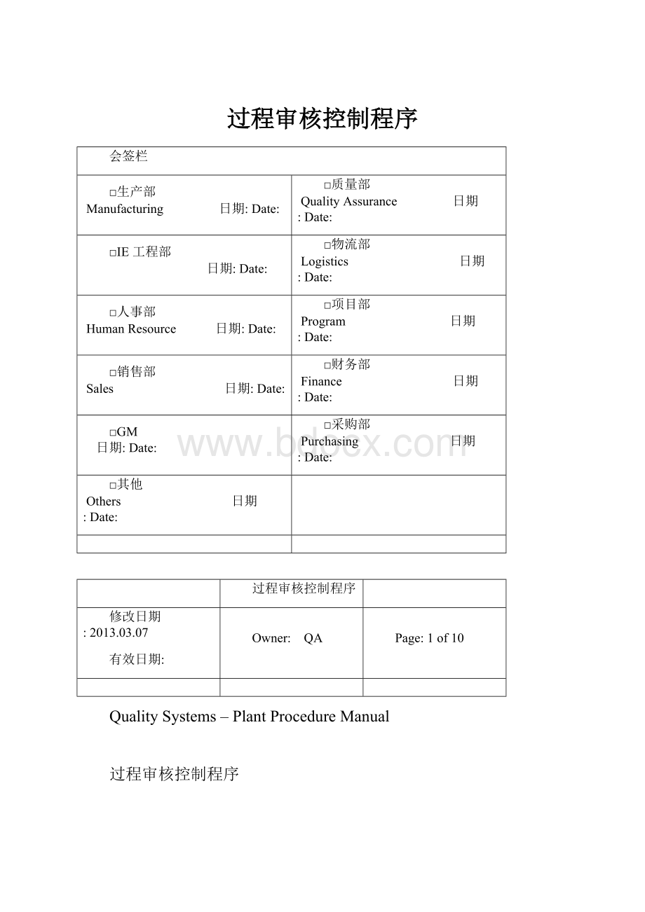 过程审核控制程序.docx