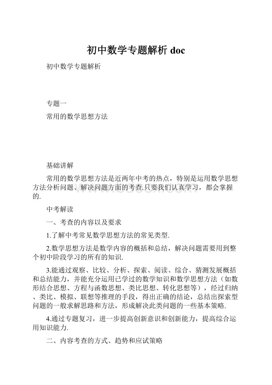 初中数学专题解析doc.docx