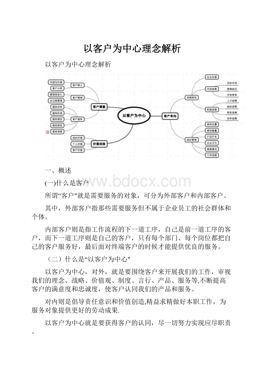 以客户为中心理念解析.docx