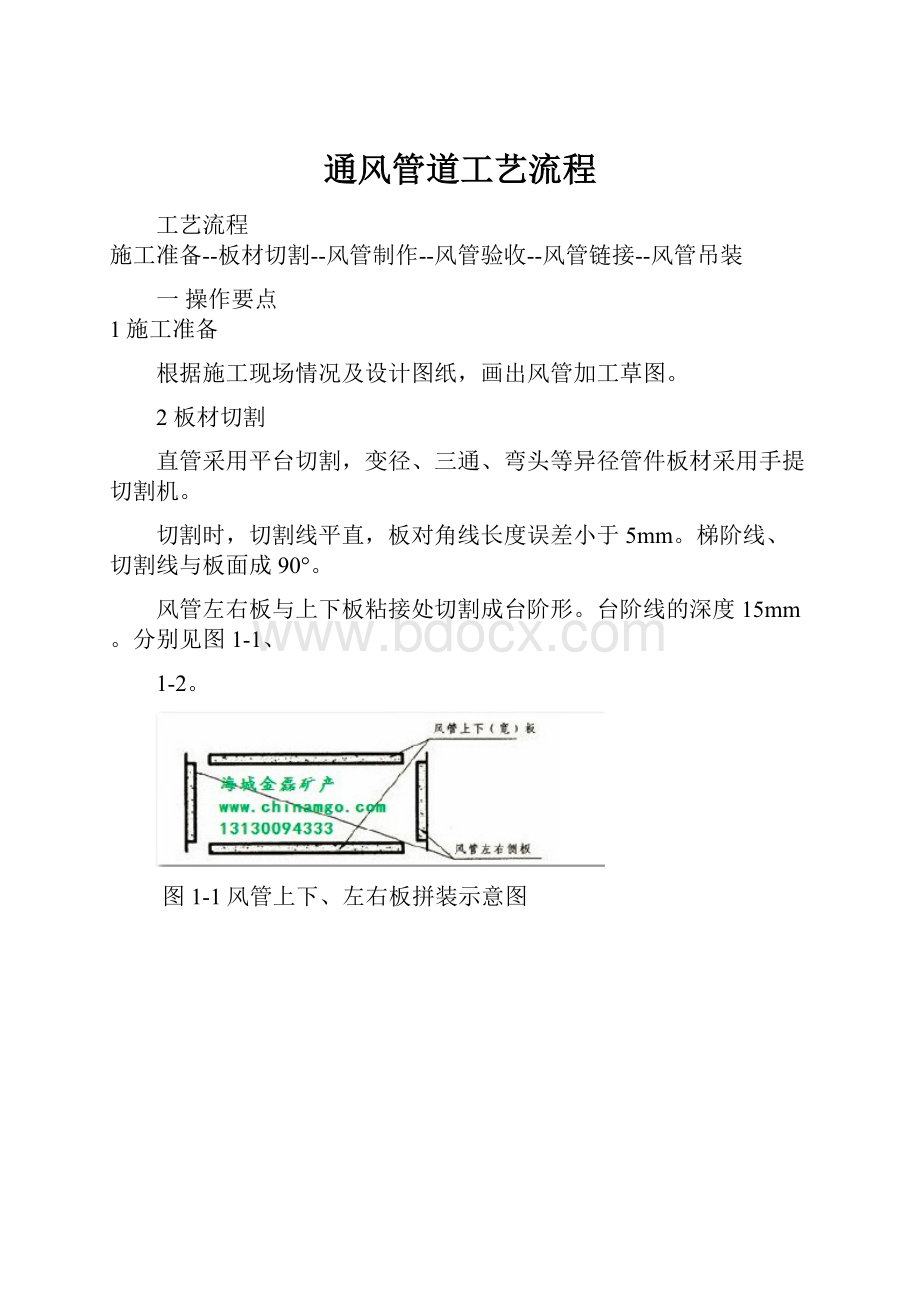 通风管道工艺流程.docx