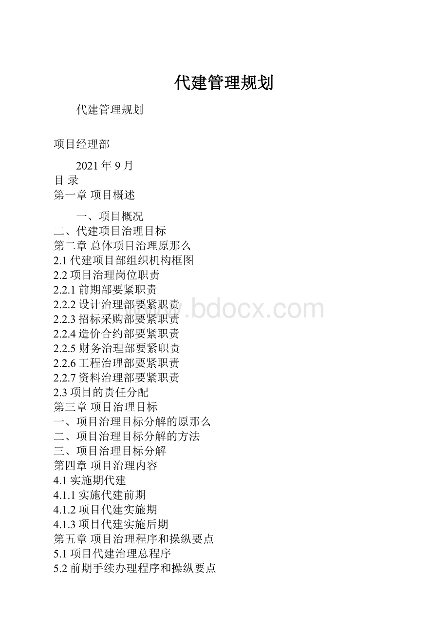 代建管理规划.docx