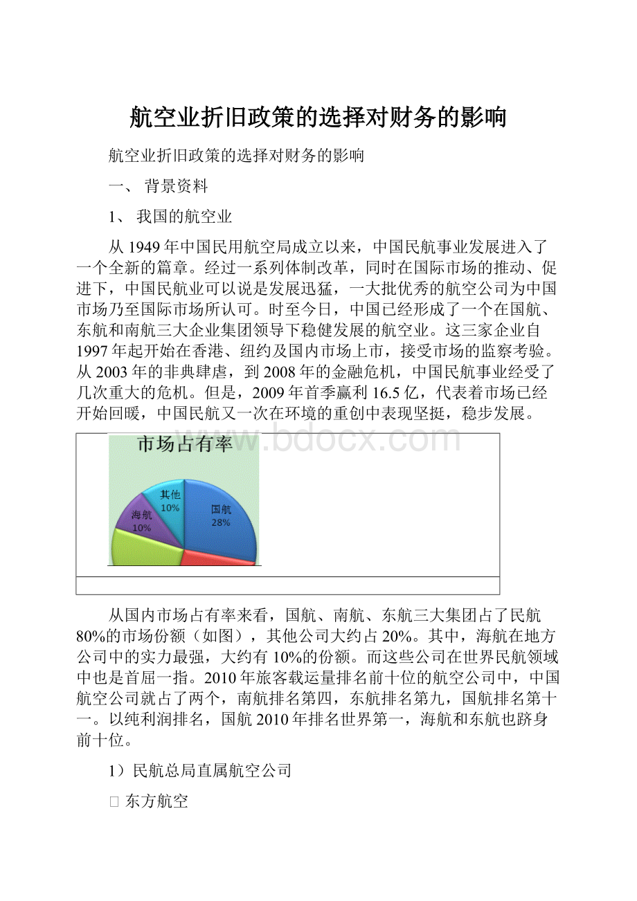 航空业折旧政策的选择对财务的影响.docx