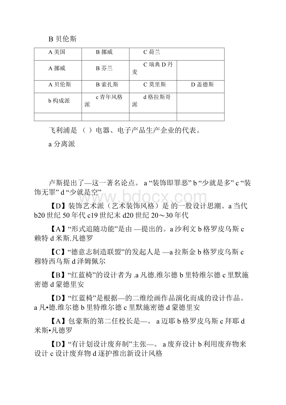 工业设计史试题库有答案工业设计史题库.docx_第3页