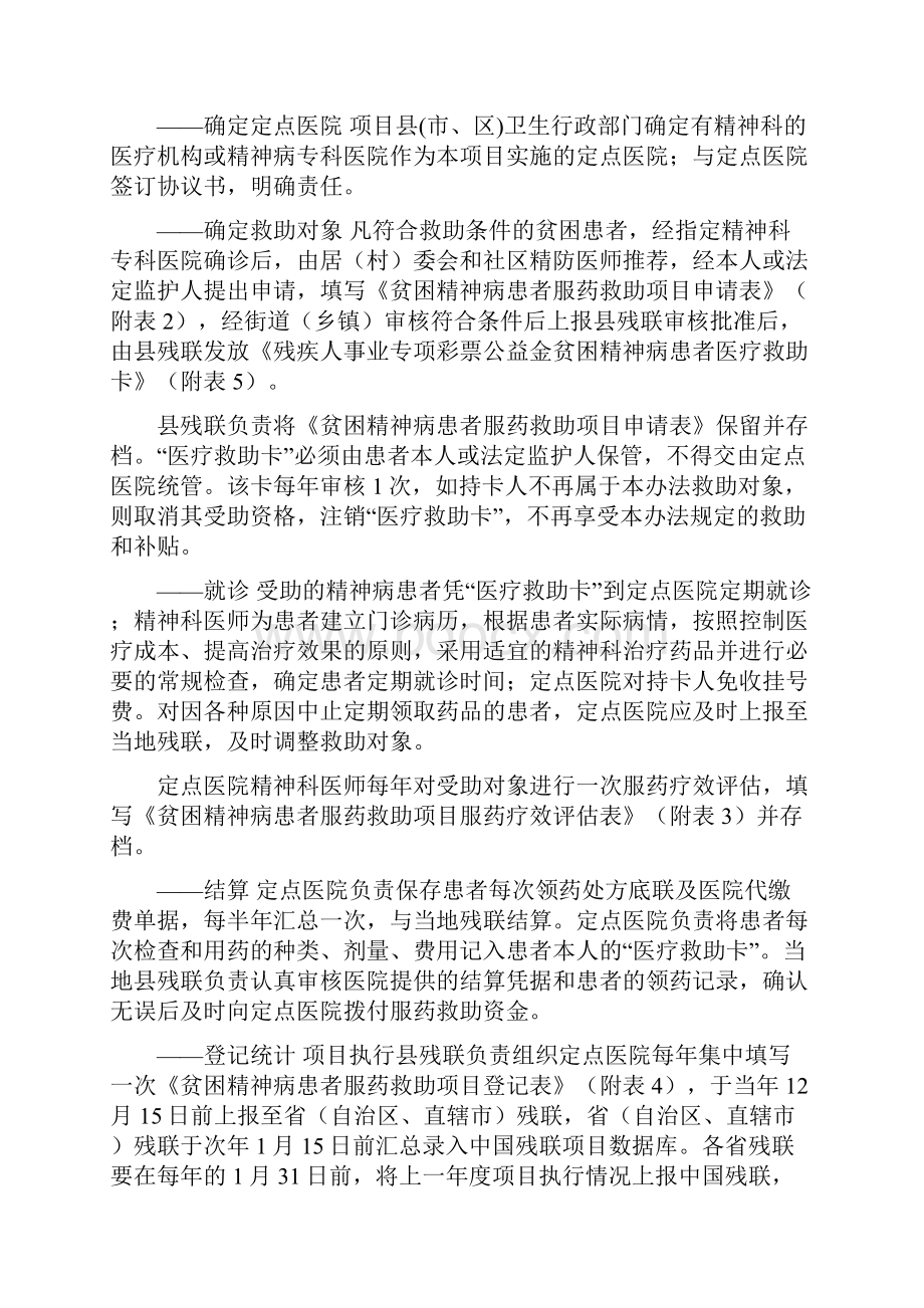 贫困精神病患服药救助项目实施办法.docx_第3页