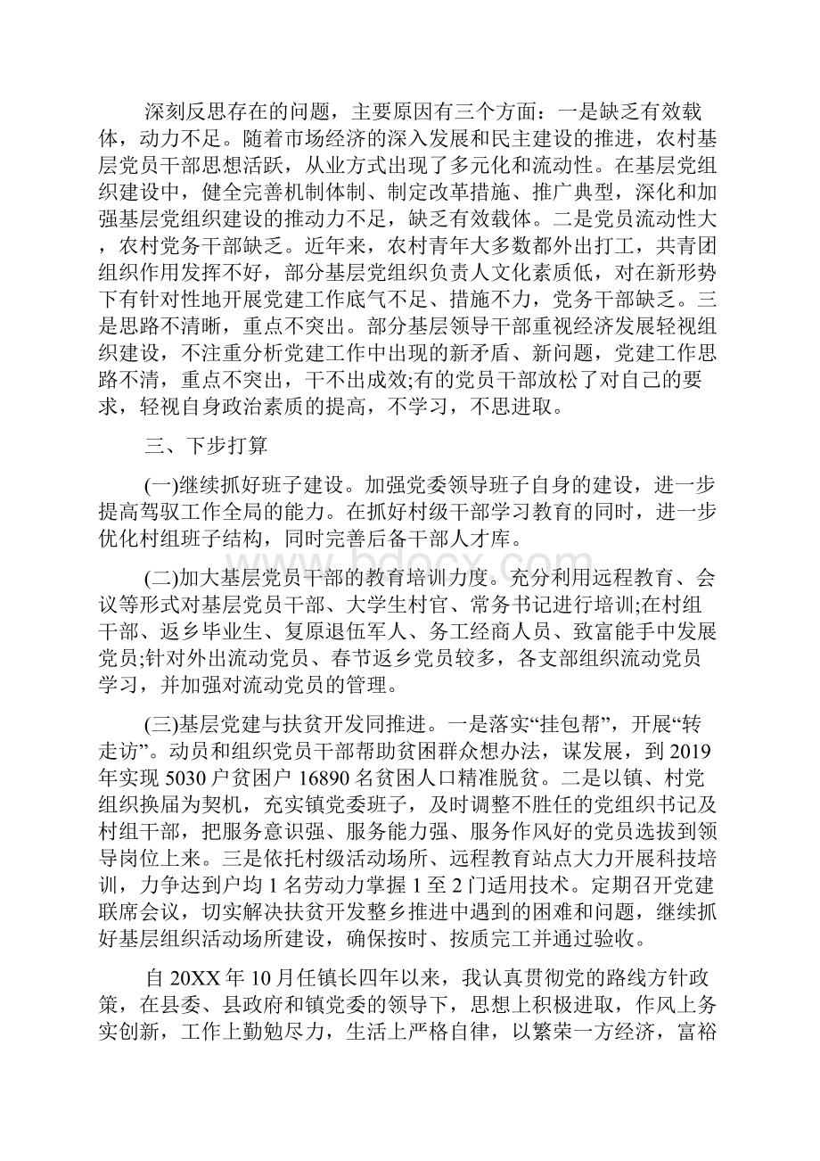 镇长述职报告范文个人.docx_第3页