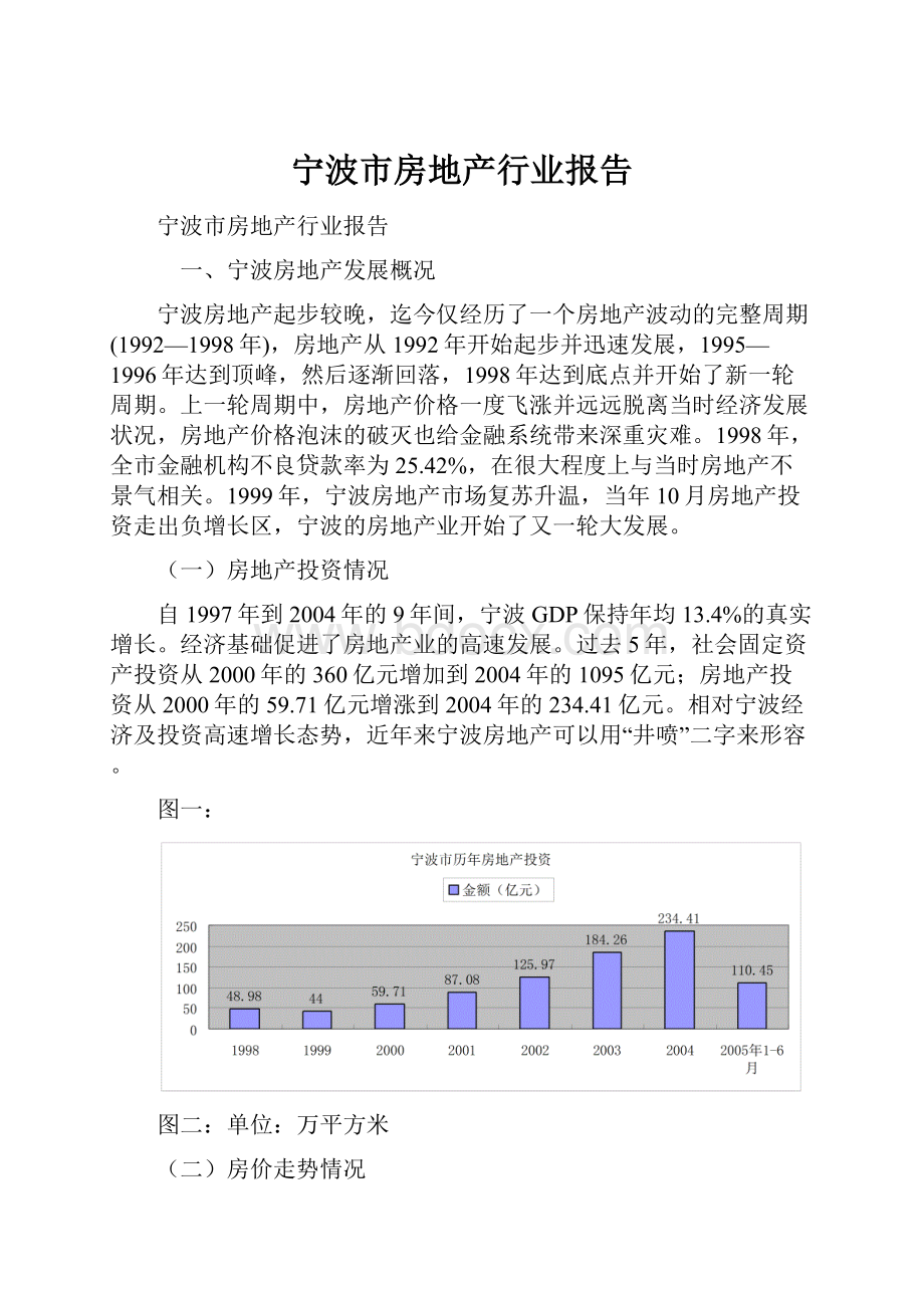 宁波市房地产行业报告.docx_第1页