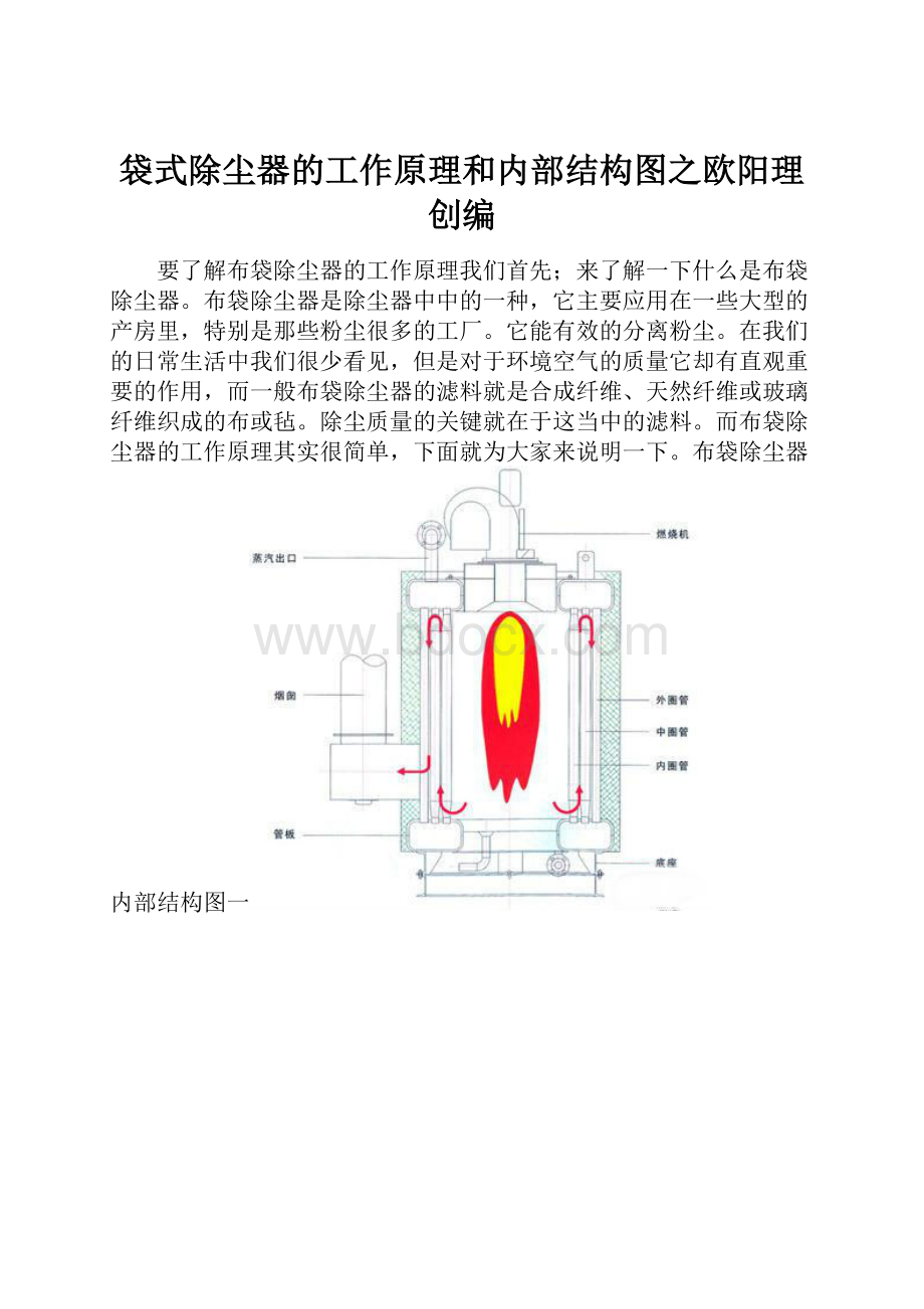 袋式除尘器的工作原理和内部结构图之欧阳理创编.docx