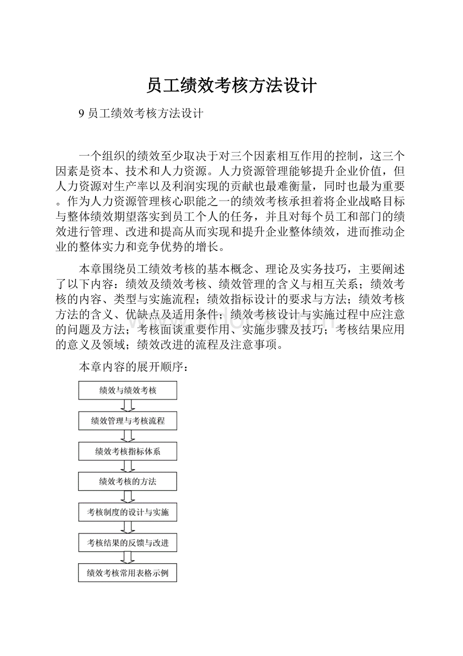 员工绩效考核方法设计.docx_第1页