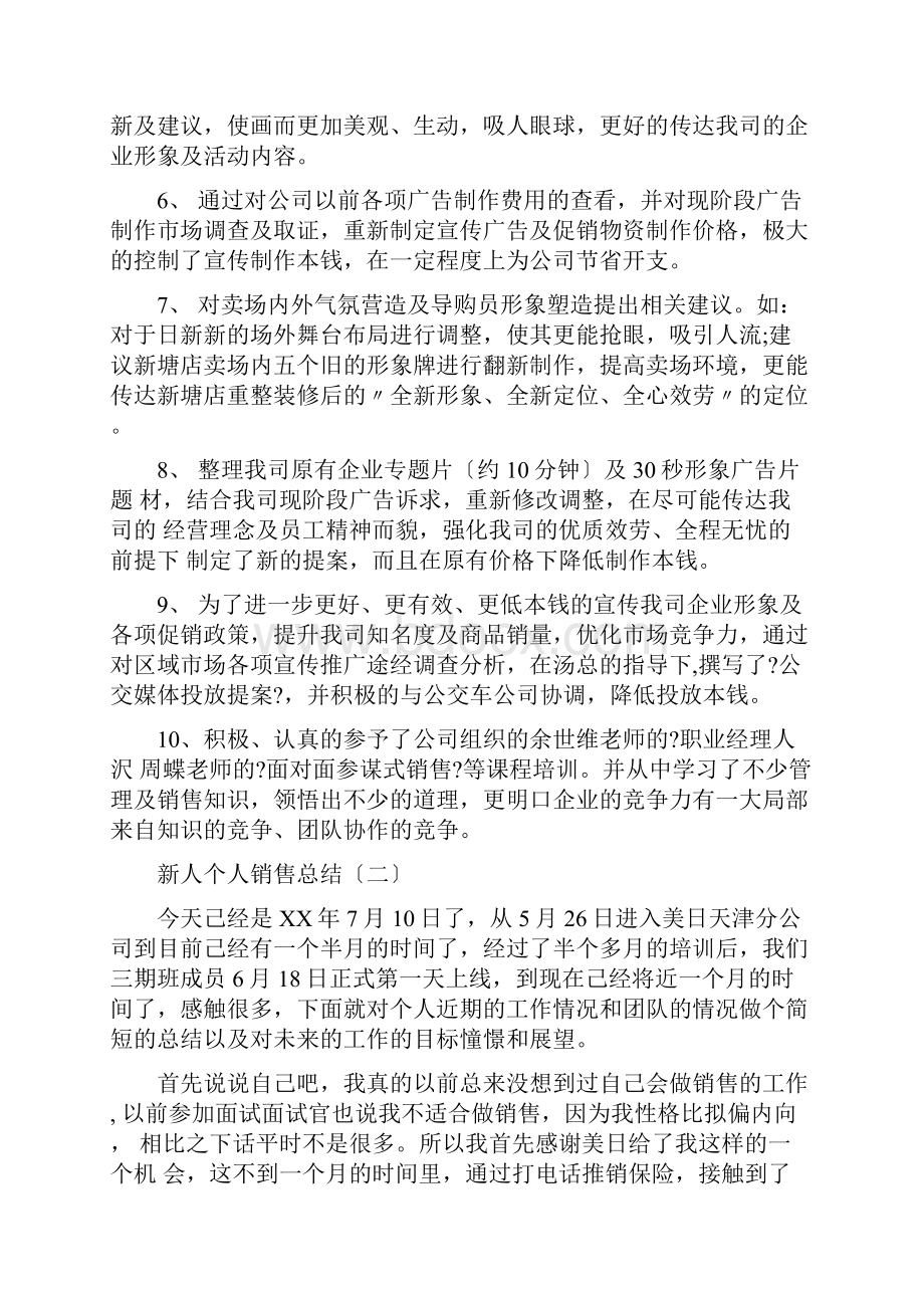 新人个人销售总结.docx_第2页