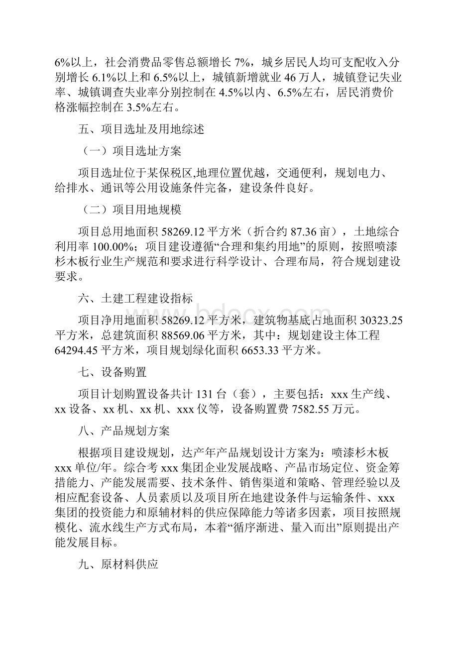 喷漆杉木板项目立项申请报告投资计划方案.docx_第2页