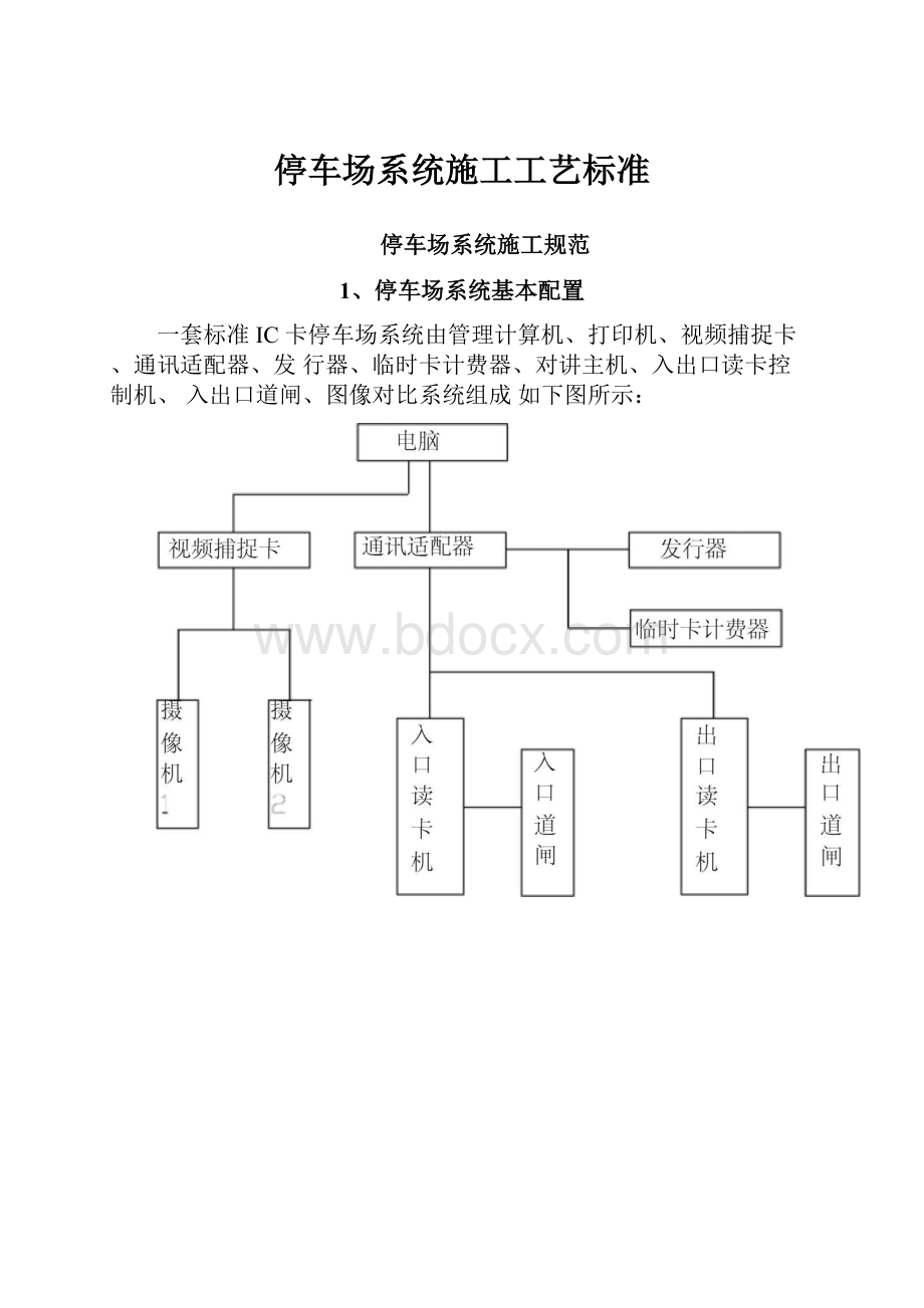 停车场系统施工工艺标准.docx_第1页